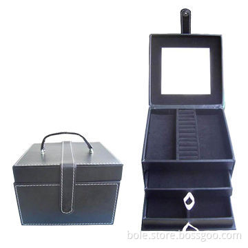 PVC cosmetic case with mirror, OEM orders welcomed